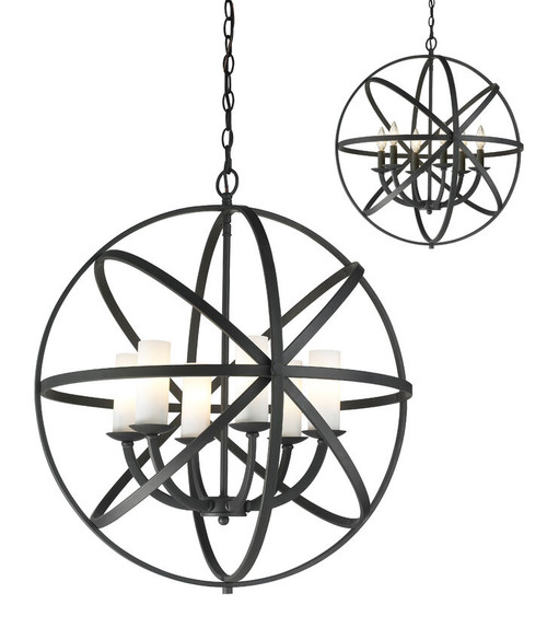 Z-lite 6017-6L-BRZ Bronze Aranya Pendant