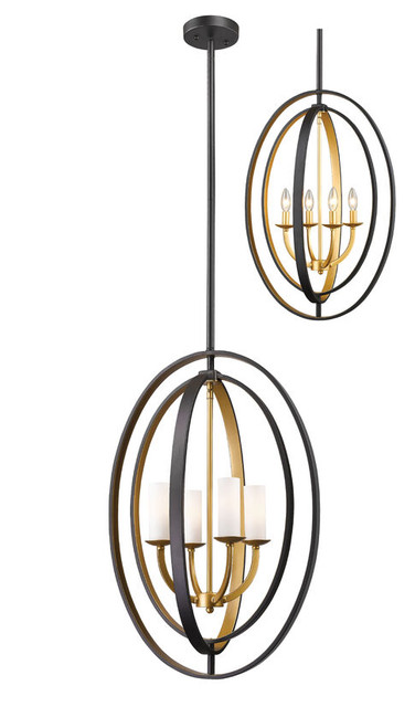 Z-lite 6004-4L-BZGD Bronze Gold Ashling Pendant
