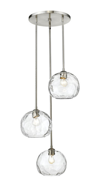 Z-lite 490P10-3R-BN Brushed Nickel Chloe Pendant