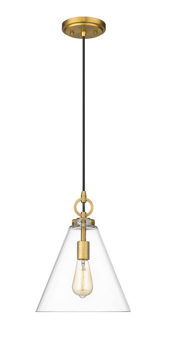 Z-lite 3034P11-RB Rubbed Brass Harper Pendant