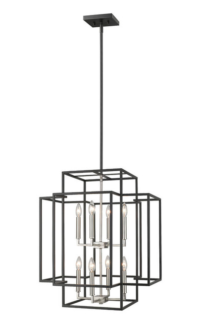 Z-lite 454-28BK-BN Black + Brushed Nickel Titania Pendant