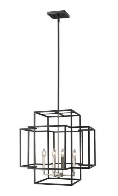 Z-lite 454-22BK-BN Black + Brushed Nickel Titania Pendant