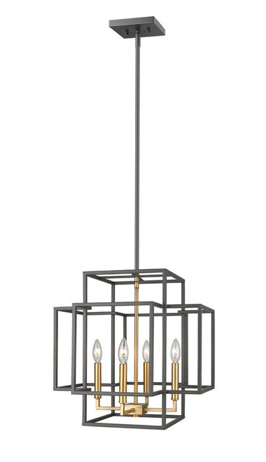 Z-lite 454-18BRZ-OBR Bronze + Olde Brass Titania Pendant
