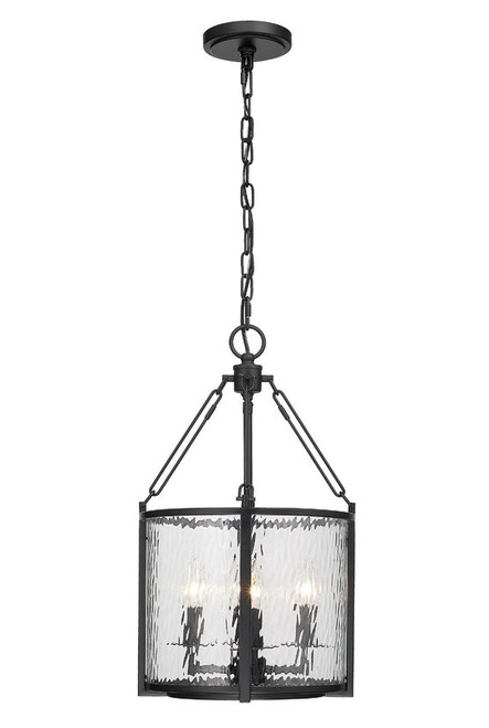 Z-lite 346P12-MB Matte Black Barrington Pendant