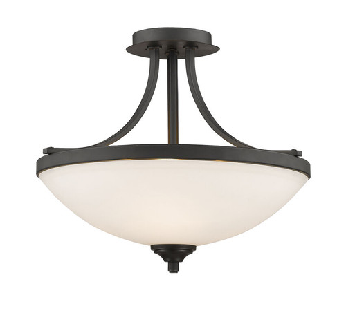 Z-lite 435SF-BRZ Bronze Bordeaux Semi Flush Mount