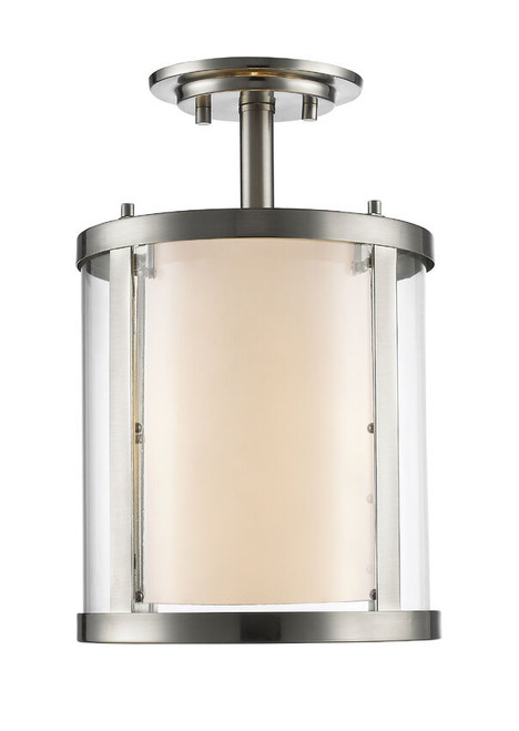 Z-lite 426SF-BN Brushed Nickel Willow Semi Flush Mount