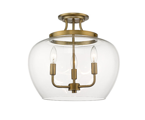 Z-lite 473SF-OBR Olde Brass Joliet Semi Flush Mount