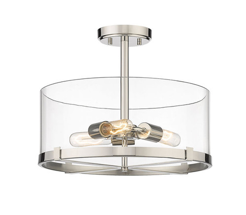 Z-lite 3032SF-PN Polished Nickel Callista Semi Flush Mount