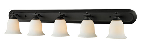 Z-lite 703-5V-MB Matte Black Lagoon Vanity