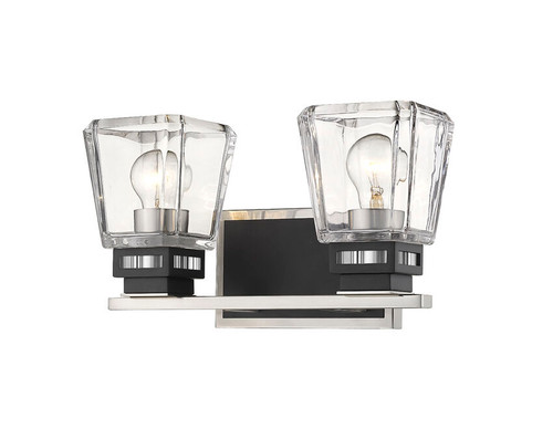 Z-lite 474-2V-BN-MB Brushed Nickel + Matte Black Jackson Vanity