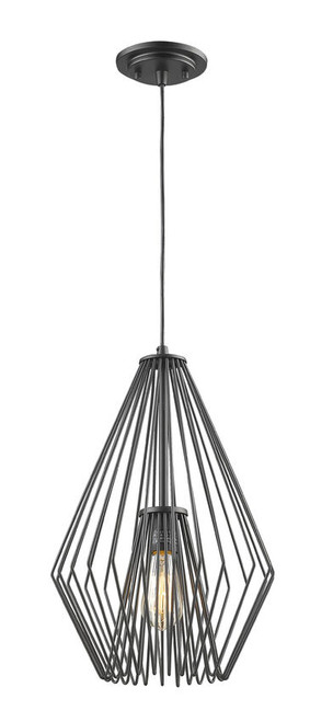 Z-lite 442MP12-MB Matte Black Quintus Mini Pendant
