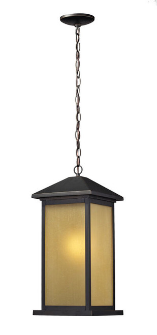 Z-lite 548CHB-ORB Oil Rubbed Bronze Vienna Outdoor Chain Mount Ceiling Fixture