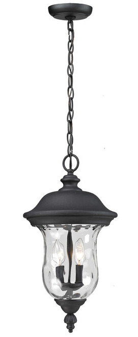 Z-lite 533CHM-BK Black Armstrong Outdoor Chain Mount Ceiling Fixture