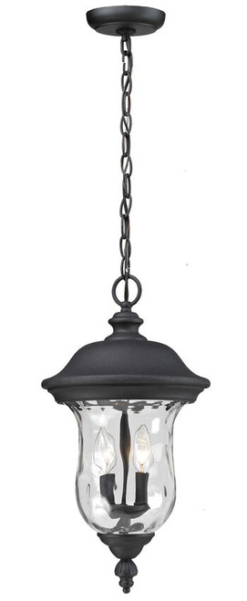 Z-lite 533CHB-BK Black Armstrong Outdoor Chain Mount Ceiling Fixture