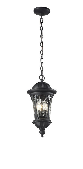 Z-lite 543CHM-BK Black Doma Outdoor Chain Mount Ceiling Fixture