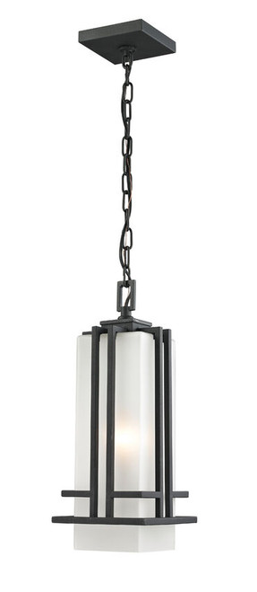 Z-lite 549CHM-BK Black Abbey Outdoor Chain Mount Ceiling Fixture