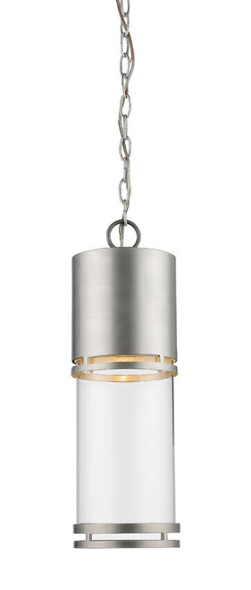 Z-lite 553CHB-BA-LED Brushed Aluminum Luminata Outdoor Chain Mount Ceiling Fixture