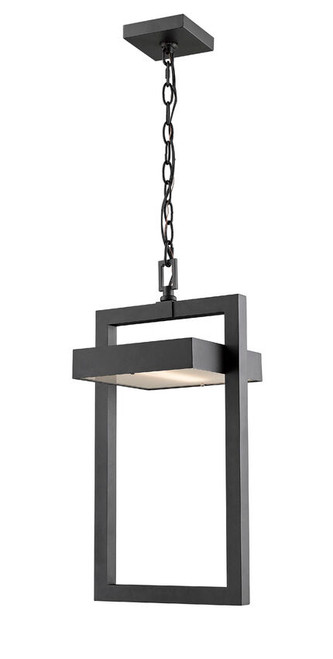 Z-lite 566CHB-BK-LED Black Luttrel Outdoor Chain Mount Ceiling Fixture