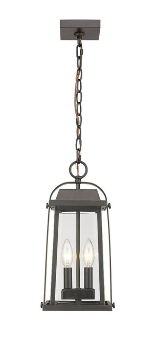 Z-lite 574CHM-ORB Oil Rubbed Bronze Millworks Outdoor Chain Mount Ceiling Fixture
