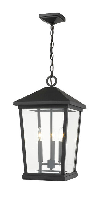 Z-lite 568CHXL-BK Black Beacon Outdoor Chain Mount Ceiling Fixture