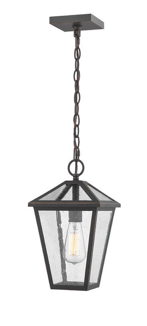 Z-lite 579CHM-ORB Oil Rubbed Bronze Talbot Outdoor Chain Mount Ceiling Fixture