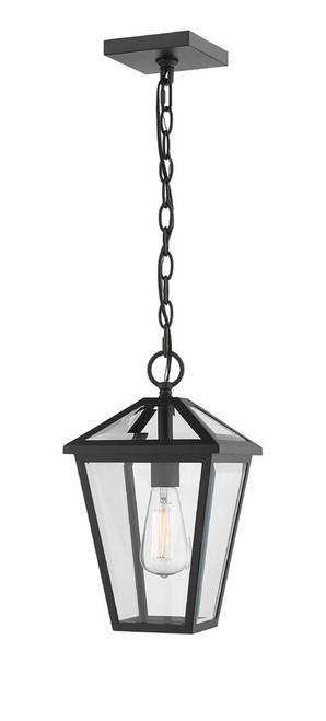 Z-lite 579CHM-BK Black Talbot Outdoor Chain Mount Ceiling Fixture