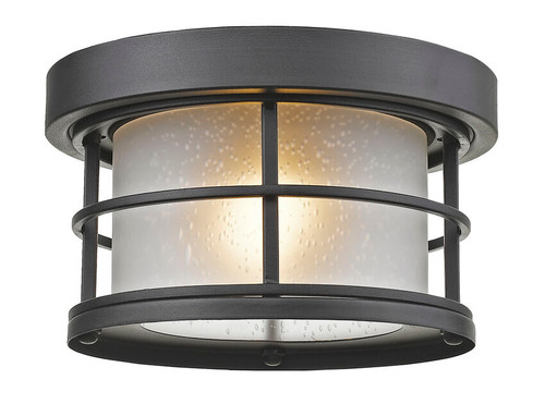 Z-lite 556F-BK Black Exterior Additions Outdoor Flush Ceiling Mount Fixture