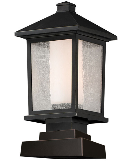 Z-lite 538PHM-SQPM-ORB Oil Rubbed Bronze Mesa Outdoor Pier Mounted Fixture