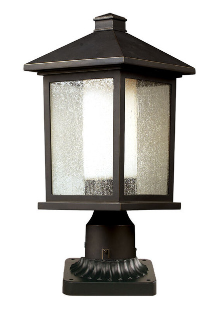 Z-lite 524PHM-PM Oil Rubbed Bronze Mesa Outdoor Pier Mounted Fixture