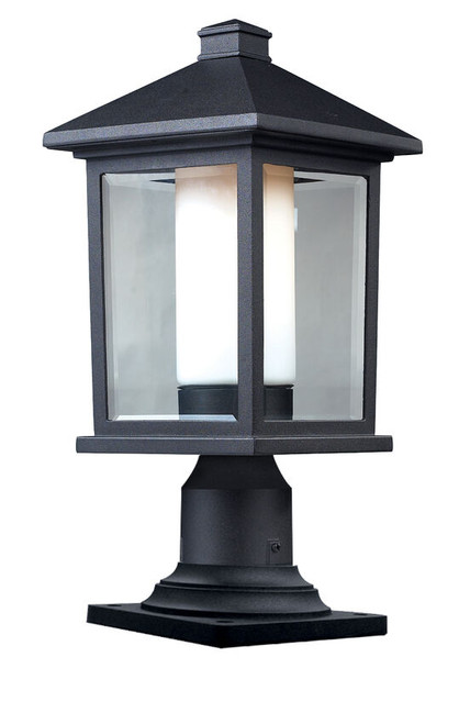 Z-lite 523PHM-533PM-BK Black Mesa Outdoor Pier Mounted Fixture