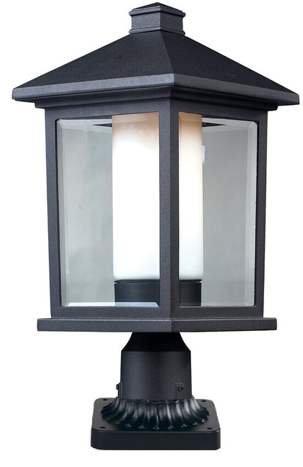 Z-lite 523PHB-PM Black Mesa Outdoor Pier Mounted Fixture