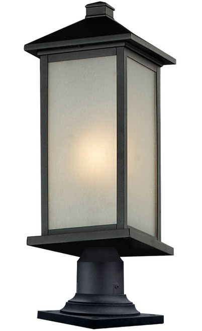 Z-lite 547PHBR-533PM-BK Black Vienna Outdoor Pier Mounted Fixture