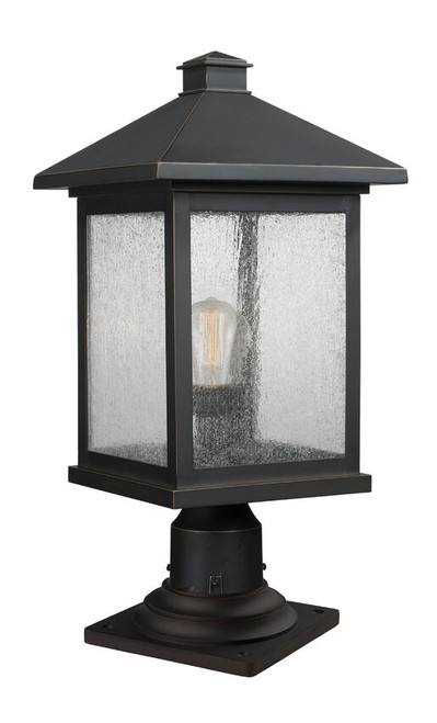 Z-lite 531PHBR-533PM-ORB Oil Rubbed Bronze Portland Outdoor Pier Mounted Fixture