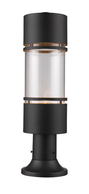 Z-lite 553PHB-553PM-ORBZ-LE Outdoor Rubbed Bronze Luminata Outdoor Pier Mounted Fixture