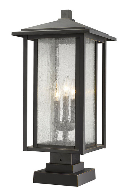 Z-lite 554PHXLS-SQPM-ORB Oil Rubbed Bronze Aspen Outdoor Pier Mounted Fixture