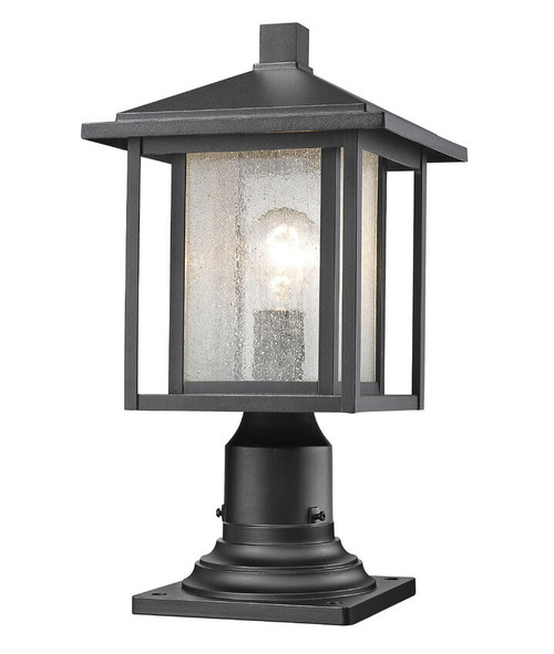 Z-lite 554PHM-533PM-BK Black Aspen Outdoor Pier Mounted Fixture