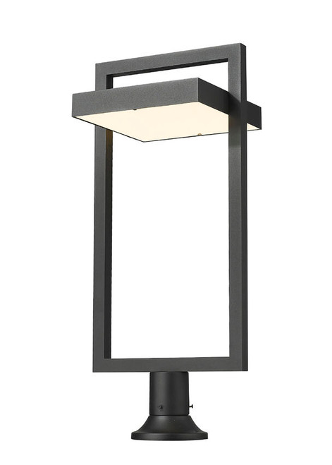 Z-lite 566PHXLR-553PM-BK-LE Black Luttrel Outdoor Pier Mounted Fixture