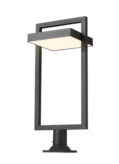 Z-lite 566PHXLR-533PM-BK-LE Black Luttrel Outdoor Pier Mounted Fixture