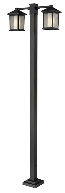 Z-lite 524-2-536P-ORB Oil Rubbed Bronze Mesa Outdoor Post Mounted Fixture