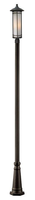 Z-lite 530PHB-519P-ORB Oil Rubbed Bronze Woodland Outdoor Post Mounted Fixture