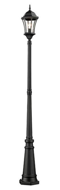 Z-lite 522MP1-BK Black Wakefield Outdoor Post Mounted Fixture