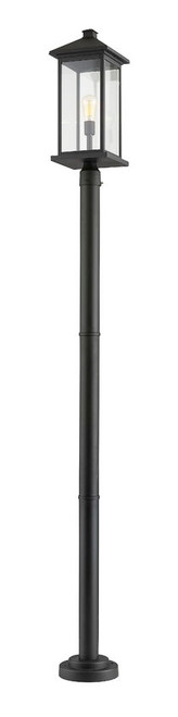 Z-lite 531PHBXLR-567P-BK Black Portland Outdoor Post Mounted Fixture