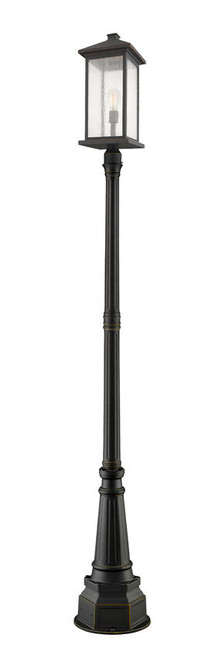 Z-lite 531PHBXLR-564P-ORB Oil Rubbed Bronze Portland Outdoor Post Mounted Fixture