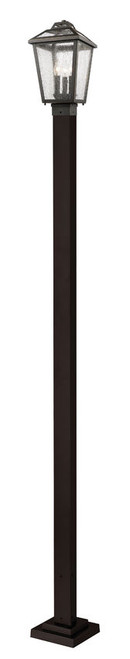 Z-lite 539PHMS-536P-ORB Oil Rubbed Bronze Bayland Outdoor Post Mounted Fixture
