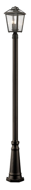 Z-lite 539PHMR-519P-ORB Oil Rubbed Bronze Bayland Outdoor Post Mounted Fixture