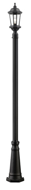 Z-lite 540PHM-519P-BK Black Melbourne Outdoor Post Mounted Fixture