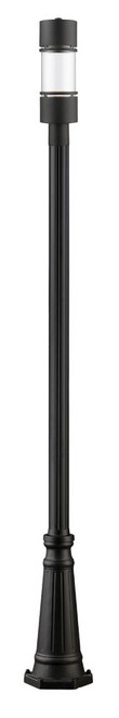 Z-lite 553PHB-519P-BK-LED Black Luminata Outdoor Post Mounted Fixture