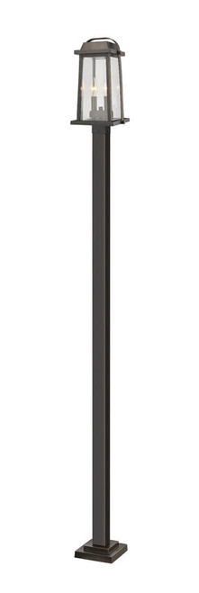 Z-lite 574PHMS-536P-ORB Oil Rubbed Bronze Millworks Outdoor Post Mounted Fixture