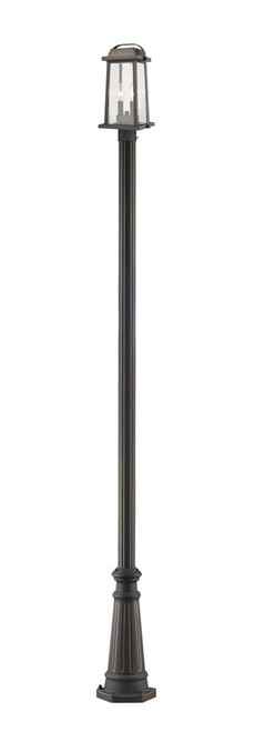 Z-lite 574PHMR-519P-ORB Oil Rubbed Bronze Millworks Outdoor Post Mounted Fixture