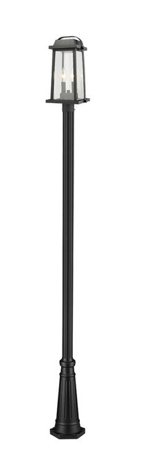 Z-lite 574PHMR-519P-BK Black Millworks Outdoor Post Mounted Fixture